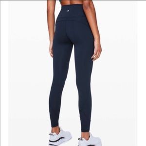 Lululemon In Movement Navy Legging Tight 25” Sz 2